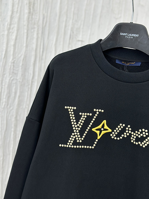 ルイヴィトン 新しいフィドンウィッシュネイル LV アルファベットクルーネックパーカー