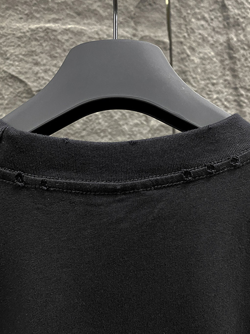 バレンシアガコピー 新しい城の柄の直噴プリント半袖Tシャツ