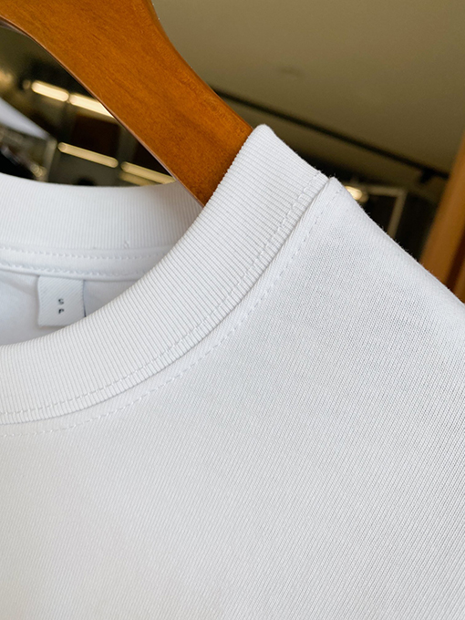 バーバリーコピー マイクロプリントくまの綿ルーズ半袖Tシャツ