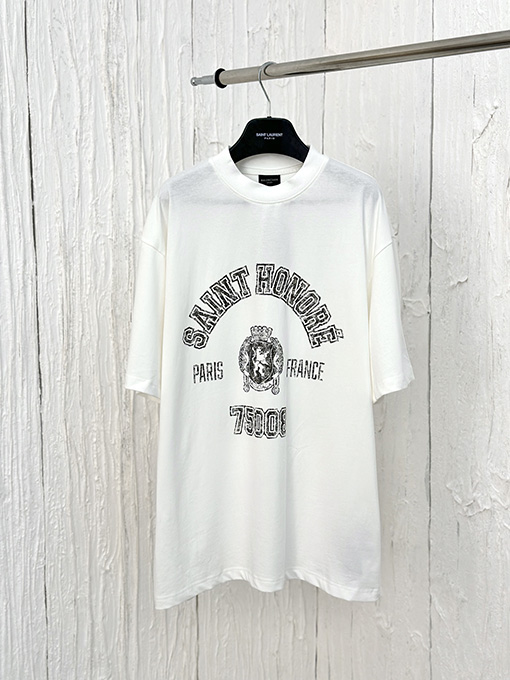 バレンシアガ  マンチェスター・ユナイテッドのコラボレーションプリント半袖Tシャツ