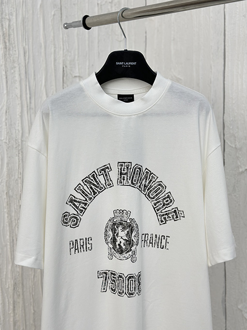 バレンシアガ  マンチェスター・ユナイテッドのコラボレーションプリント半袖Tシャツ