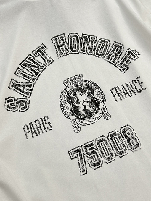 バレンシアガ  マンチェスター・ユナイテッドのコラボレーションプリント半袖Tシャツ