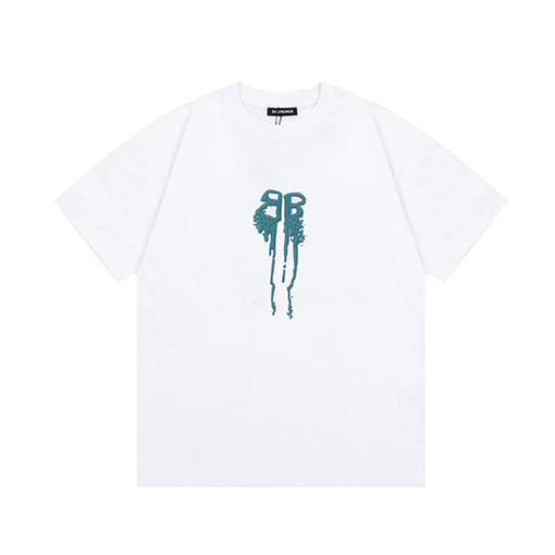 バレンシアガ  ダブル B フォームプリントロゴ半袖Tシャツ
