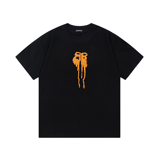 バレンシアガ  ダブル B フォームプリントロゴ半袖Tシャツ