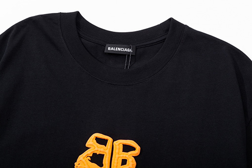バレンシアガ  ダブル B フォームプリントロゴ半袖Tシャツ