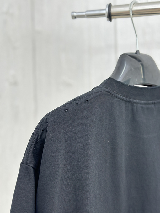 バレンシアガコピー 新しい逆字脱色プリント半袖Tシャツ