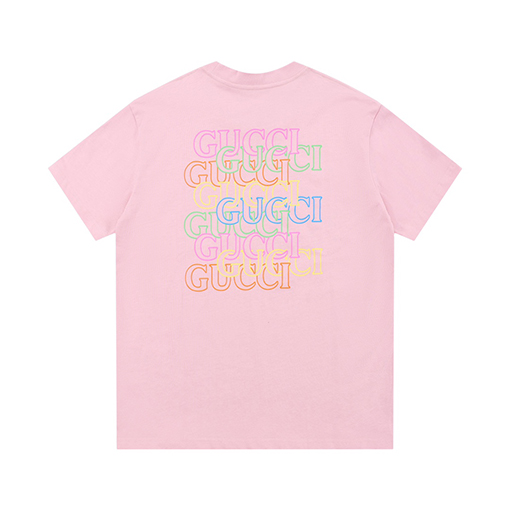 グッチコピー  プリントロゴラウンドネック半袖Tシャツ