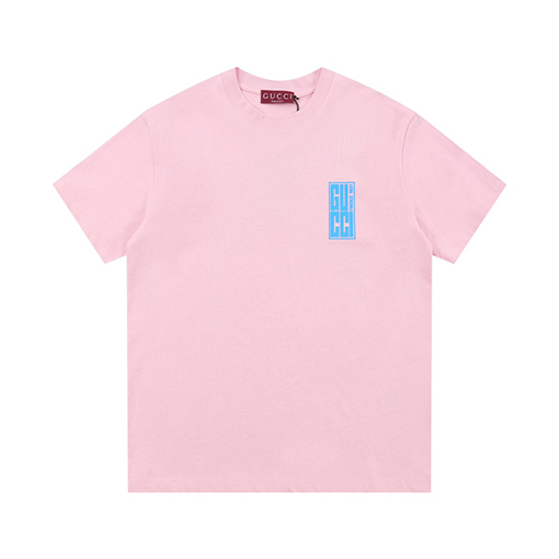 グッチコピー  プリントロゴラウンドネック半袖Tシャツ