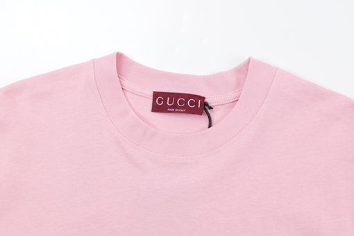 グッチコピー  プリントロゴラウンドネック半袖Tシャツ