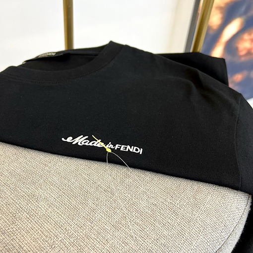 フェンディ パターンロゴクルーネック半袖Tシャツ