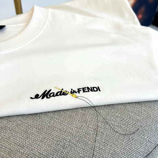 フェンディ パターンロゴクルーネック半袖Tシャツ