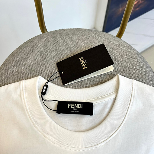 フェンディ パターンロゴクルーネック半袖Tシャツ
