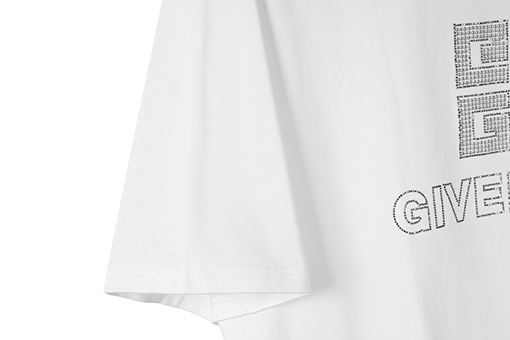 ジバンシイスーパーコピー 胸の大きなロゴ文字ホットドリル半袖Tシャツ
