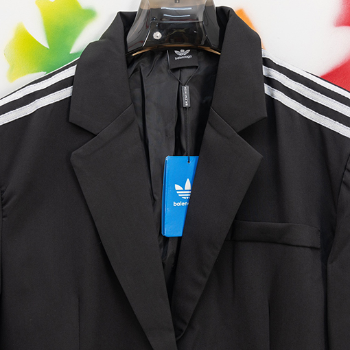 Balenciaga X Adidas ラペルのシングルブレストスーツ