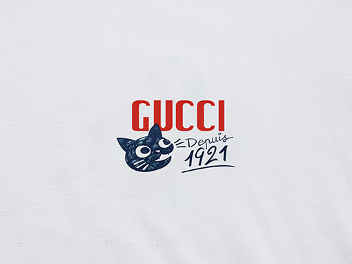 グッチスーパーコピー Gucci プリントロゴ柄半袖Tシャツ