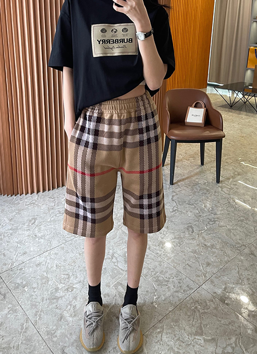 バーバリーコピー  新しいチェック柄のストレッチパンツ