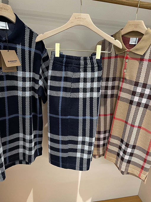 バーバリーコピー  新しいチェック柄のストレッチパンツ