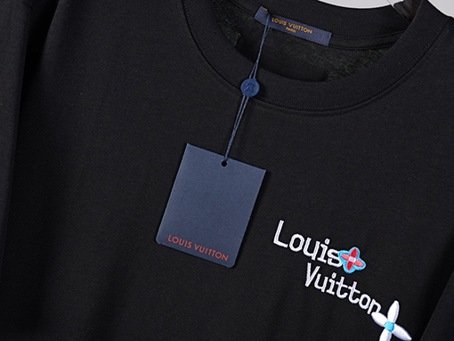ルイヴィトン アルファベットロゴ刺繍半袖Tシャツ