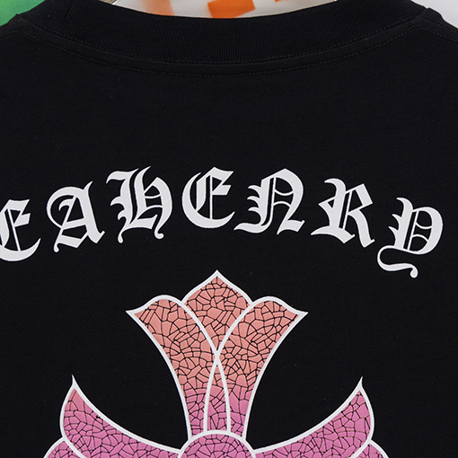 クロムハーツスーパーコピー  ぼかしプリントロゴ半袖Tシャツ