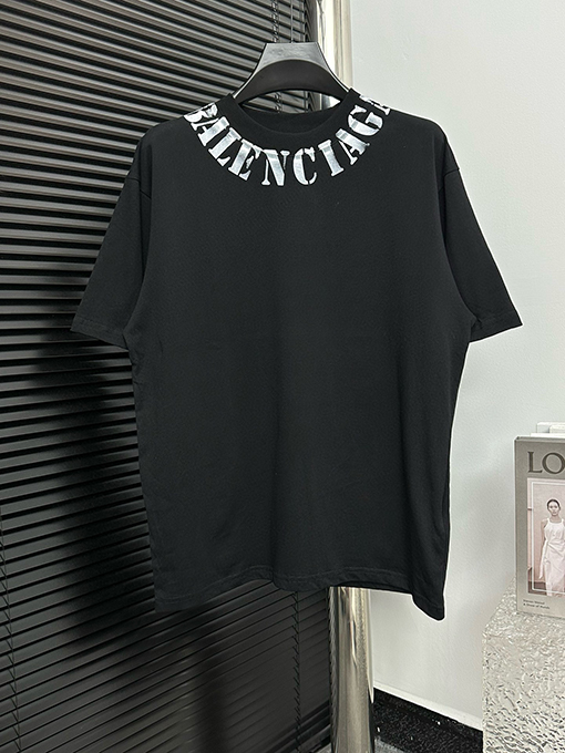バレンシアガ  B ロゴインクジェット半袖Tシャツ