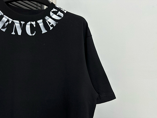 バレンシアガ  B ロゴインクジェット半袖Tシャツ