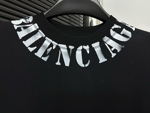バレンシアガ  B ロゴインクジェット半袖Tシャツ