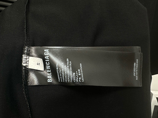 バレンシアガ  B ロゴインクジェット半袖Tシャツ