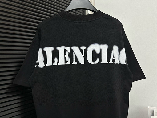 バレンシアガ  B ロゴインクジェット半袖Tシャツ