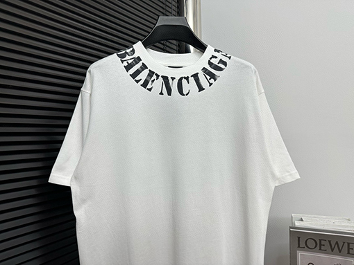 バレンシアガ  B ロゴインクジェット半袖Tシャツ