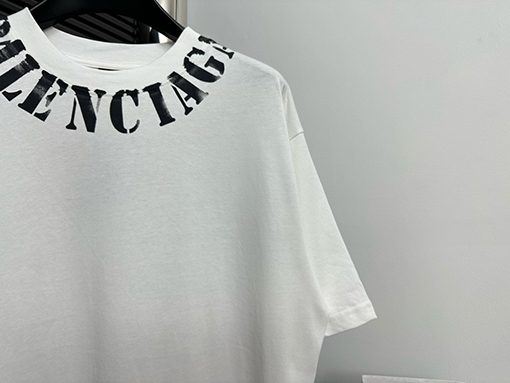 バレンシアガ  B ロゴインクジェット半袖Tシャツ