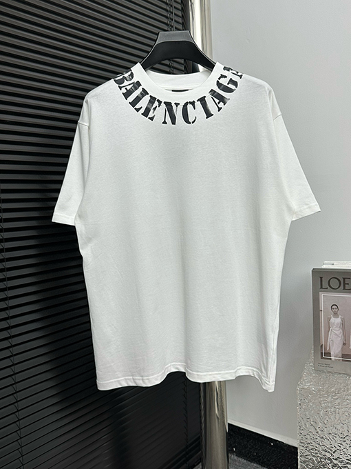 バレンシアガ  B ロゴインクジェット半袖Tシャツ