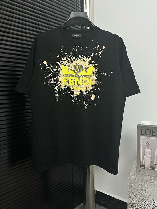 フェンディスーパーコピー ファッションプリント半袖Tシャツ