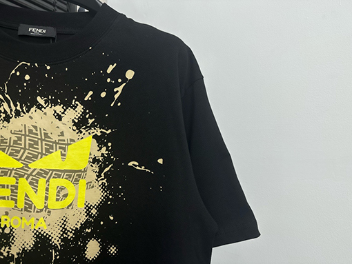 フェンディスーパーコピー ファッションプリント半袖Tシャツ
