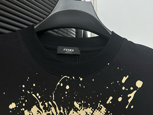 フェンディスーパーコピー ファッションプリント半袖Tシャツ