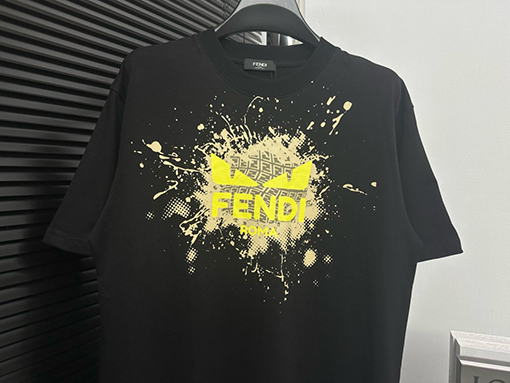 フェンディスーパーコピー ファッションプリント半袖Tシャツ