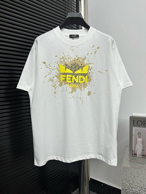 フェンディスーパーコピー ファッションプリント半袖Tシャツ