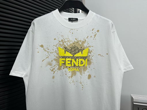 フェンディスーパーコピー ファッションプリント半袖Tシャツ