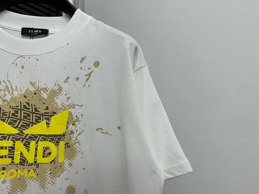 フェンディスーパーコピー ファッションプリント半袖Tシャツ