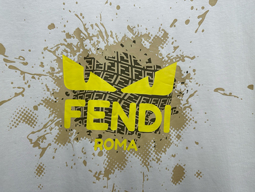 フェンディスーパーコピー  ファッションプリント半袖Tシャツ