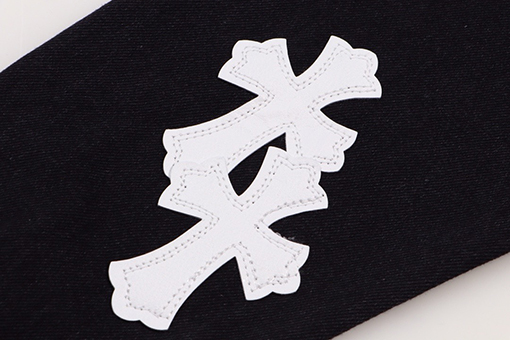 クロムハーツコピー レザークロスレザー刺繍デニムジャケット
