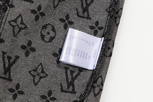 ルイヴィトン 赤い人の刺繍ジャカードデニムジャケット