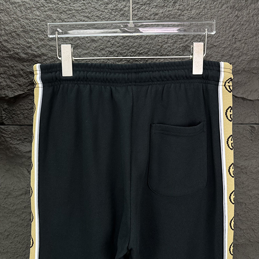 グッチスーパーコピー  ストライプロゴカップルパンツ