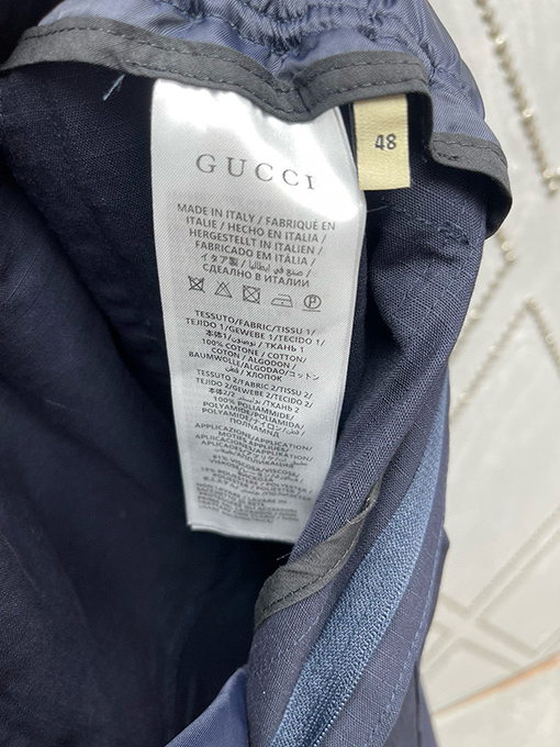 グッチ G マークウェビングロックバックルゆったりとしたストレートカジュアルパンツ