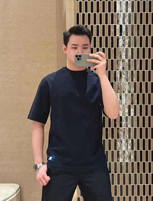 バーバリーコピー 馬術騎士軍馬ラベリングネック半袖Tシャツ