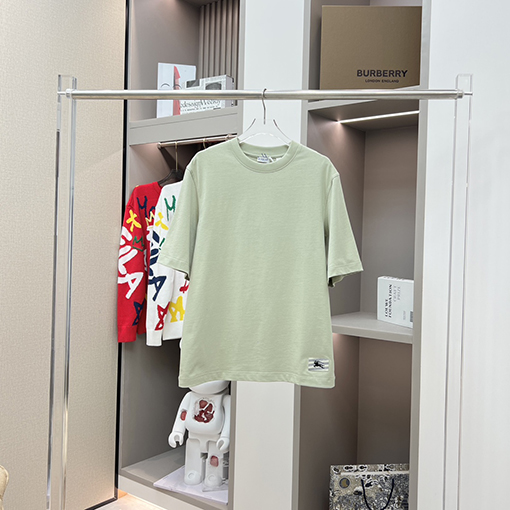バーバリーコピー 馬術騎士軍馬ラベリングネック半袖Tシャツ