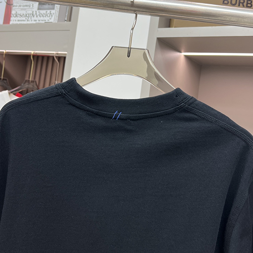 バーバリーコピー  馬術騎士軍馬ラベリングネック半袖Tシャツ