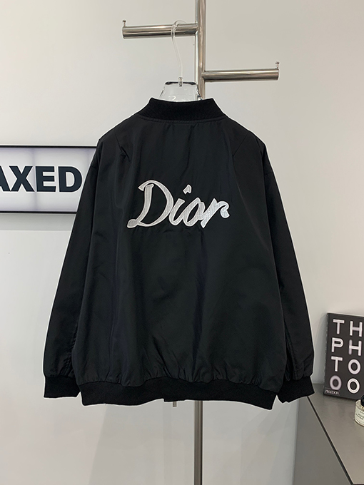 ディオール  バックロゴアルファベットクラシック刺繍パイロットジャケット