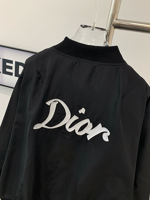 ディオール  バックロゴアルファベットクラシック刺繍パイロットジャケット