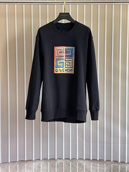 ジバンシイ ひまわりのクルーネックパーカー