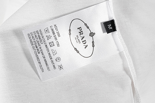 プラダ  アルファベットロゴホットドリル半袖Tシャツ